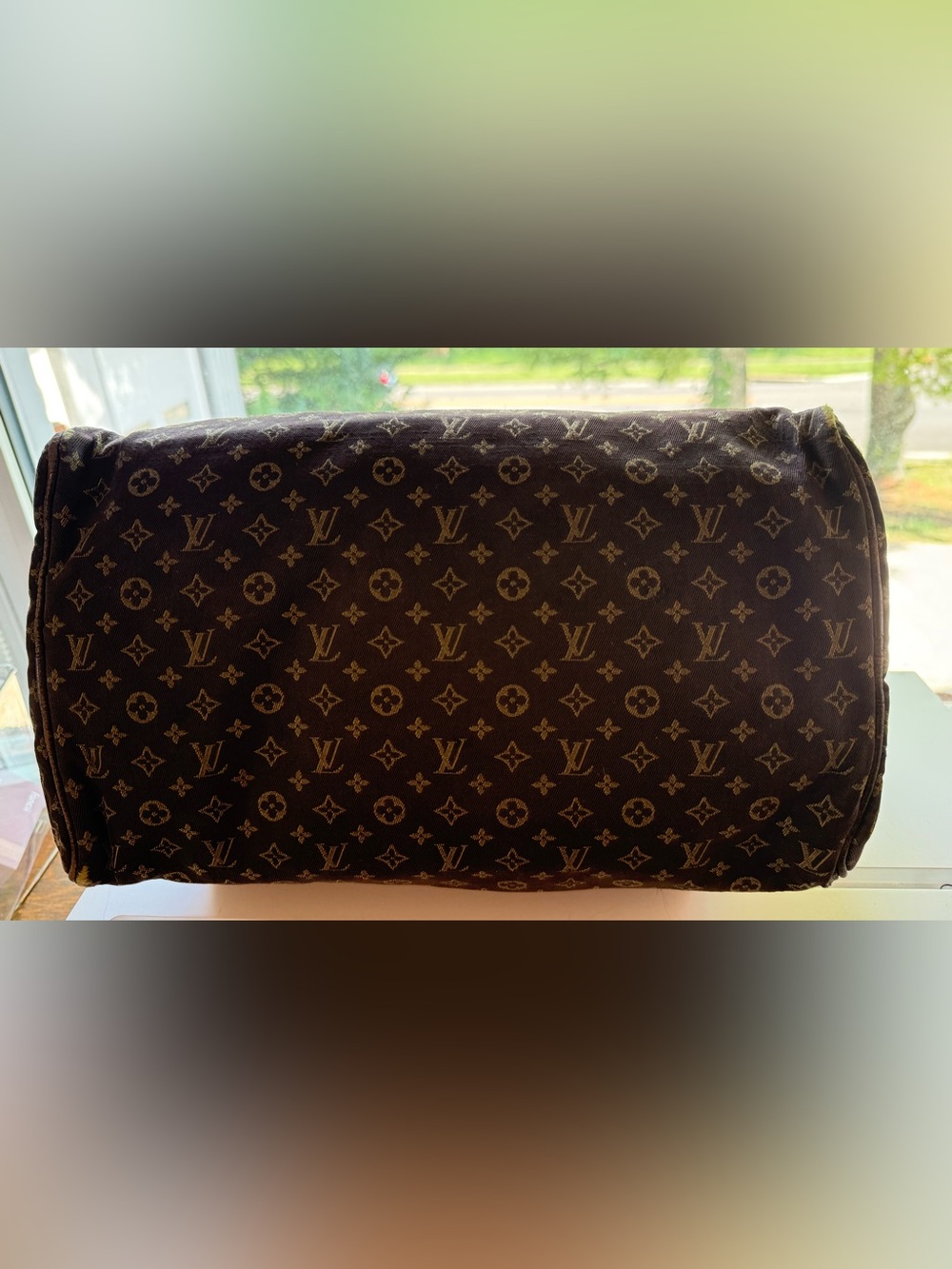 Louis Vuitton Brown Canvas Monogram Speedy with Dark Leather Trim - Picture 7 of 14